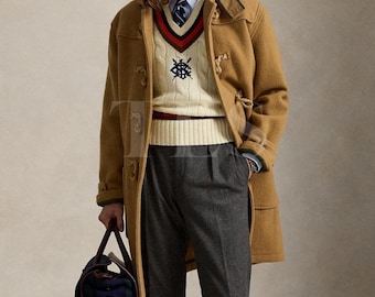 Wool Twill Toggle Coat - Original Photos Attached
