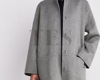 Stylish Wool-Blend Tara Coat
