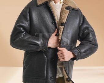 Worn-In Leather Shearling Jacket