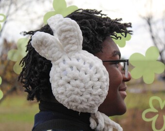 Crochet Bunny Earmuffs