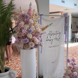 Custom Welcome Fabric Sign | Custom Large Fabric Sign | Custom Linen Sign | Fabric Wedding Sign | Linen Wedding Sign | Custom Wedding Sign