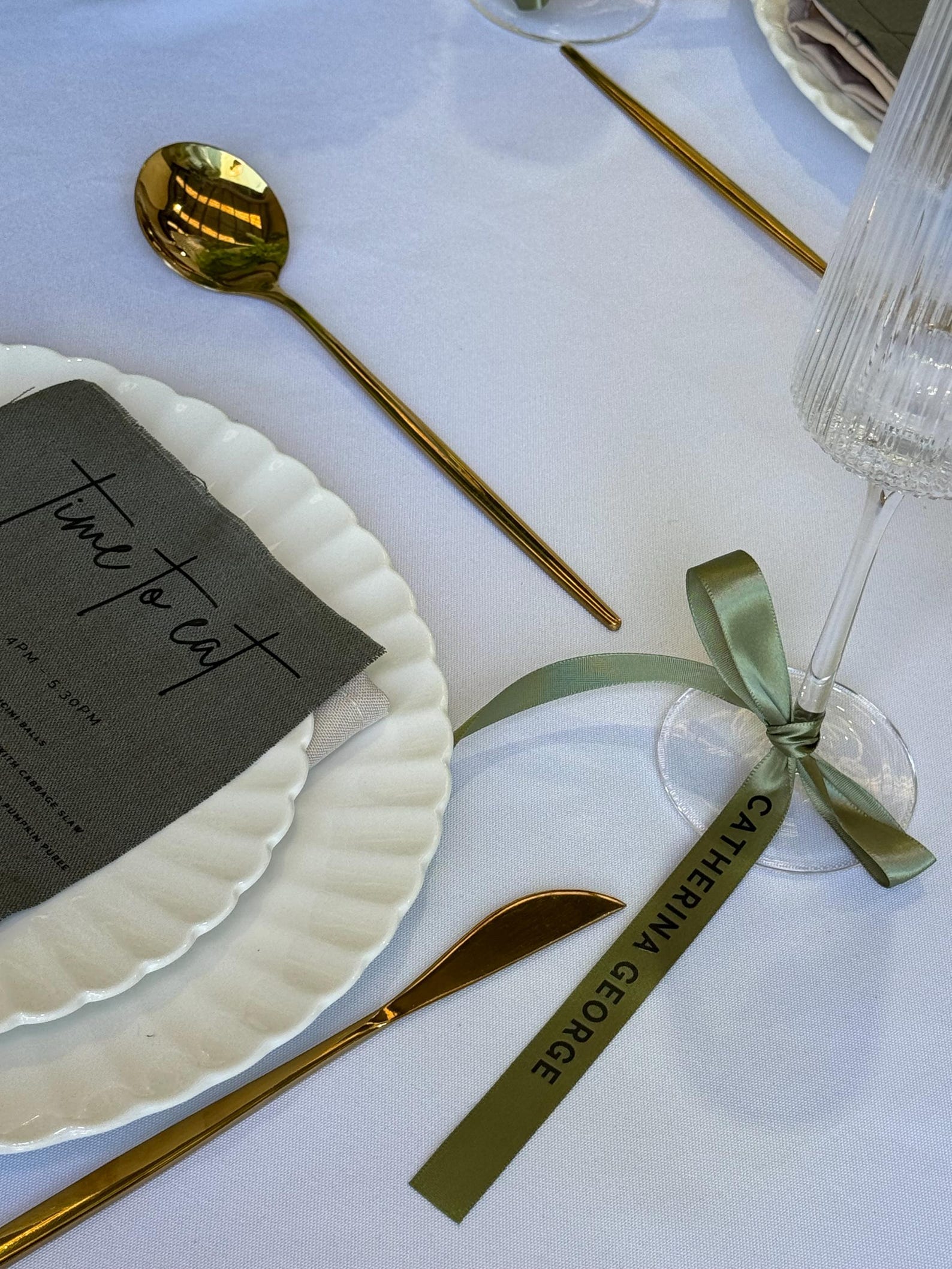 Custom Drink Ribbons | Custom Name Ribbons | Custom Place Setting ...