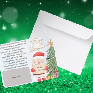 Porta-cartão-presente personalizado para professor de Natal, impressão sob demanda, cartão-presente de agradecimento ao professor, personalizável