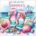 Beach Girl Summer Clipart: Flip Flops & Seashells (PNG) - Etsy