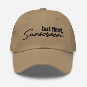 Aesthetician Dad hat, Esthetician hat, But First, Sunscreen dad hat, Esthetician gift, Esthetician Graduation Gift