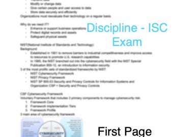 ISC Discipline Section | CPA Exam Review Notes - 62 Pages | PDF Edition