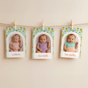 Sweet Pineapple First Birthday Photo Banner: Editable Canva Template (Digital Download 5x7)