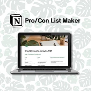 Mall för för- och nackdelslista | Digital planerare för beslutsfattare