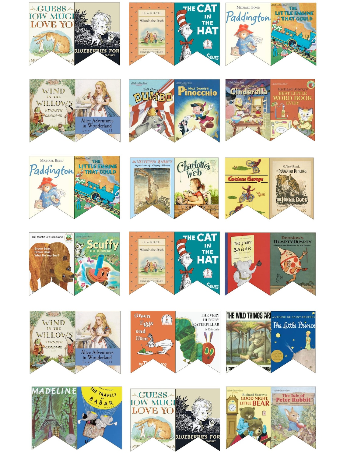 Storybook Party Banner Download for Baby Shower, Birthday - Etsy