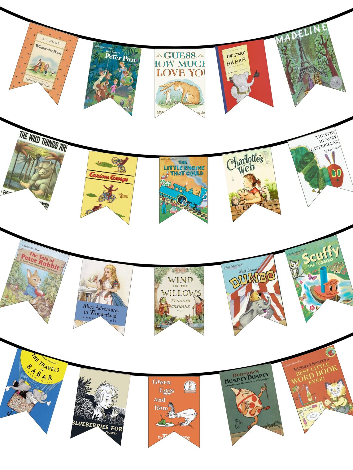 Storybook Party Banner Download for Baby Shower, Birthday - Etsy