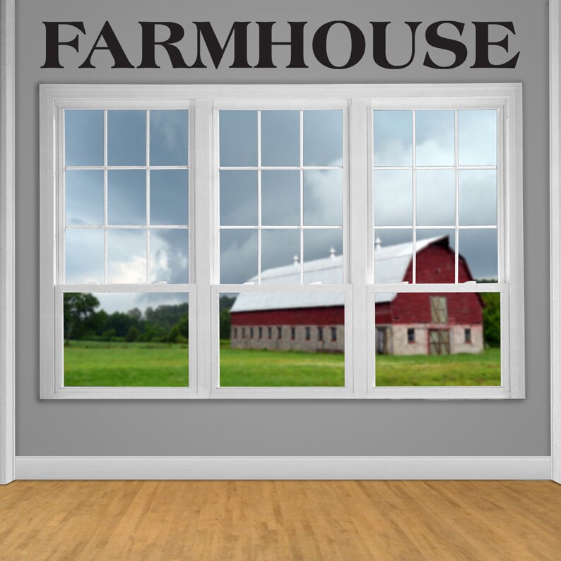 Farmhouse wall decor farmhouse vinyl decal diy farm sign Etsy