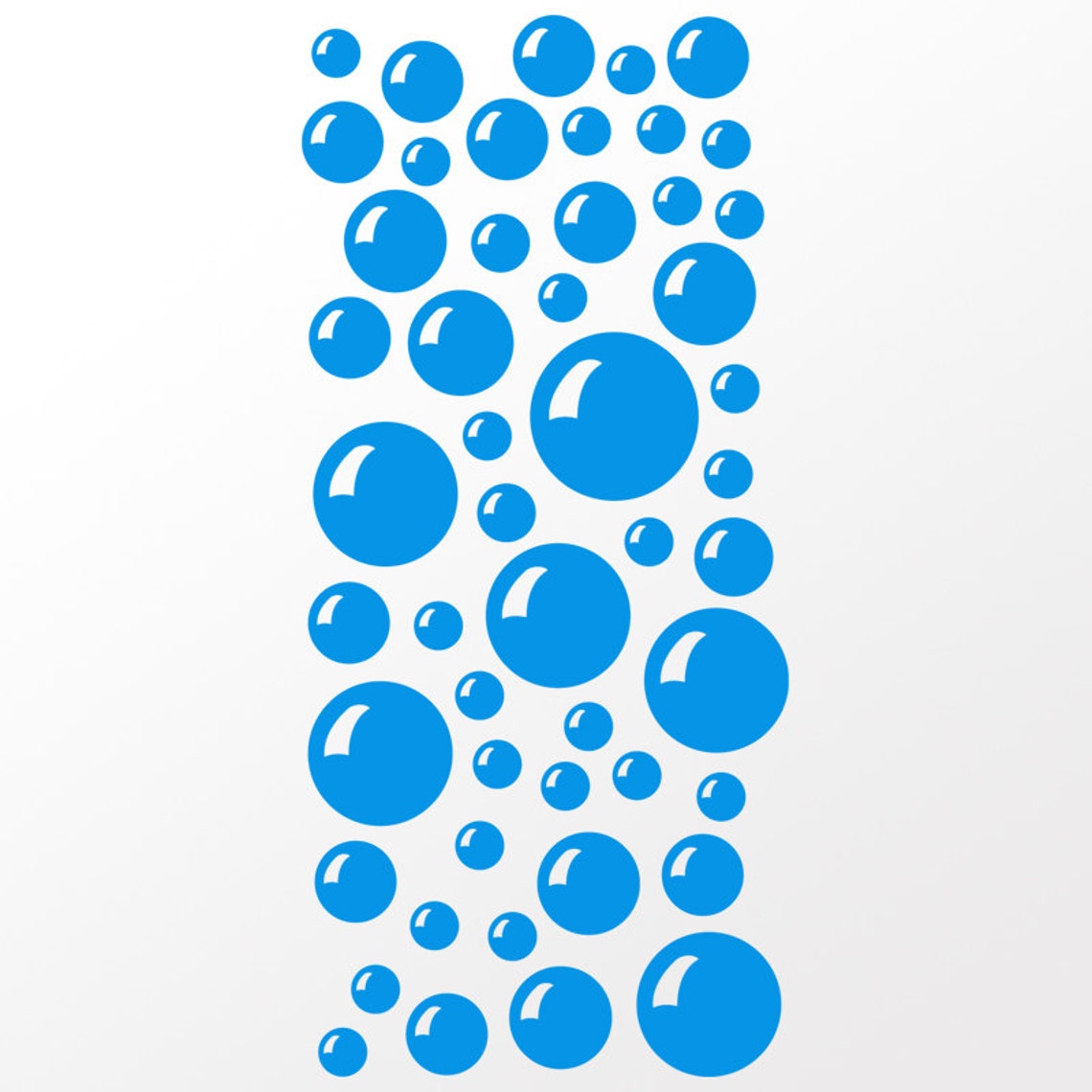 Bubble Decals 50 Bubble Set for Bathroom or Laundry Decor Etsy