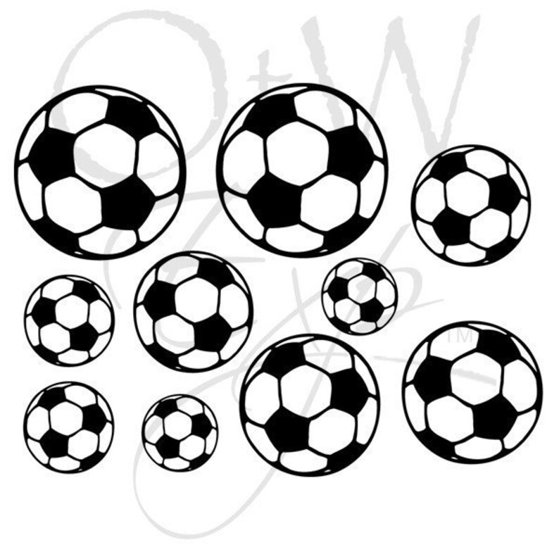 Soccer Ball Decals Vinyl Wall Art Decals Sport Stickers Decal Etsy