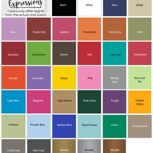 K&ouml;nnte beinhalten: Eine Farbkarte mit 36 Farbfeldern, wobei die Namen der einzelnen Farben darunter aufgelistet sind. Die Farben umfassen Schwarz, Wei&szlig;, Marineblau, Beige, Flieder, Purpurrot, Lippenstift, Persimone, Terrakotta, Oliv, Dunkelrot, Limettengr&uuml;n, Braun, Rot, T&uuml;rkis, Dahlienrot, Orange, Lavendel, Gelb, Rosa, Mittelgrau, Key Lime Pie, Hellblau, Magenta, Hellbraun, Dunkelgr&uuml;n, Lila, Goldgelb, Celadon, Puderblau, Brillantblau, Strandhaus, Gr&uuml;n, Beifu&szlig;, Schlossgrau, Dunkelgrau, Metallic Gold, Metallic Silber und Metallic Kupfer.