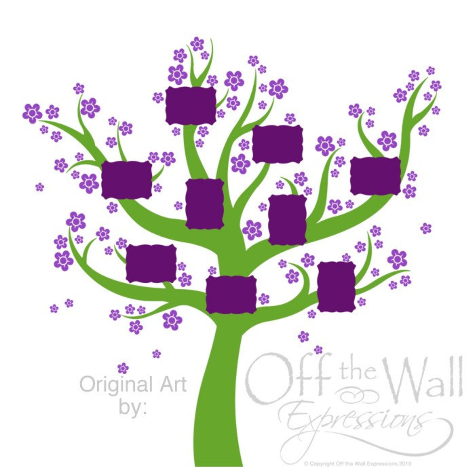 Nursery Room Family Tree Decal Family Photo Display Baby Etsy