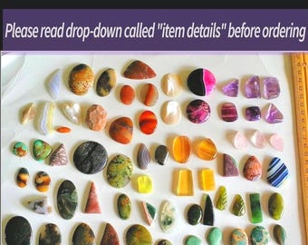 Gemstone Cabochons: Lapidary Semi-Precious Gems, Ring Stones