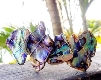 Paua Shell Barrette: New Zealand Abalone Hair Clip