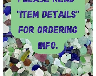 Bulk Aqua Seafoam White Brown Cobalt Seaglass: Drilled Beach Glass for Jewelry Making