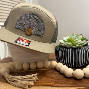 Turkey Fan Shotgun Shell Patch Hat – Camo Flat Bill Snapback