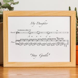 My name in music, Personalized musical gift with name, Personalized sheet music with your name, Personalized gift for musicians
