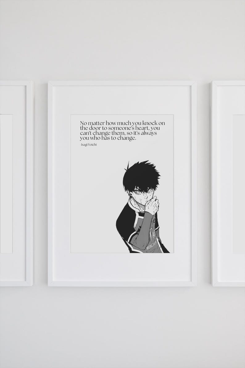 Blue Lock Poster, Isagi Yoichi Poster, Anime Wall Art, Blue Lock Art ...