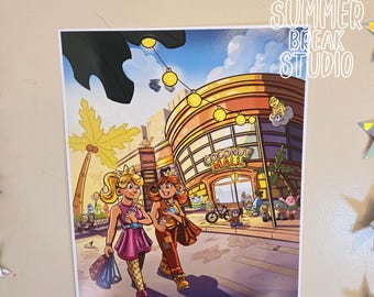 Coconut Mall Art Print: Mario Kart Nostalgia Poster
