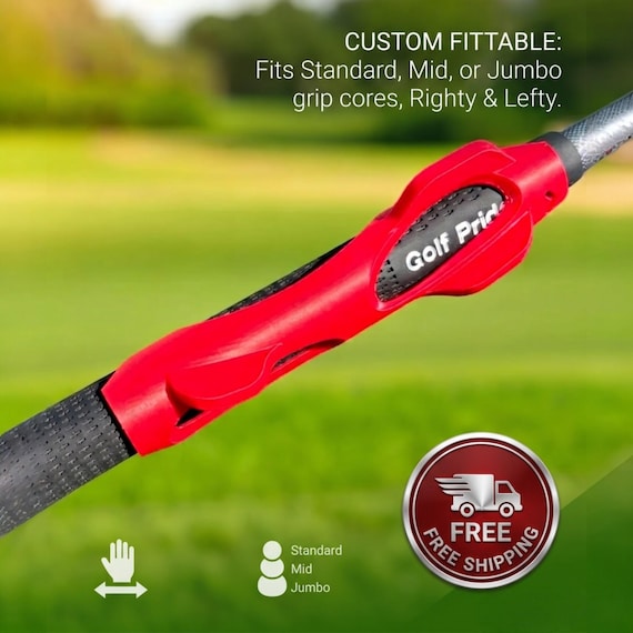 3D Printed Golf Club Grip Training Aid: Swing Alignment Tool