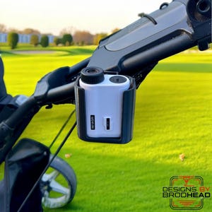 RangeLock - NEW V2 Rangefinder Holder for Golf Push Carts – Fits CaddyTek & Similar Mounting Holes – Different Sizes and Colors Available!
