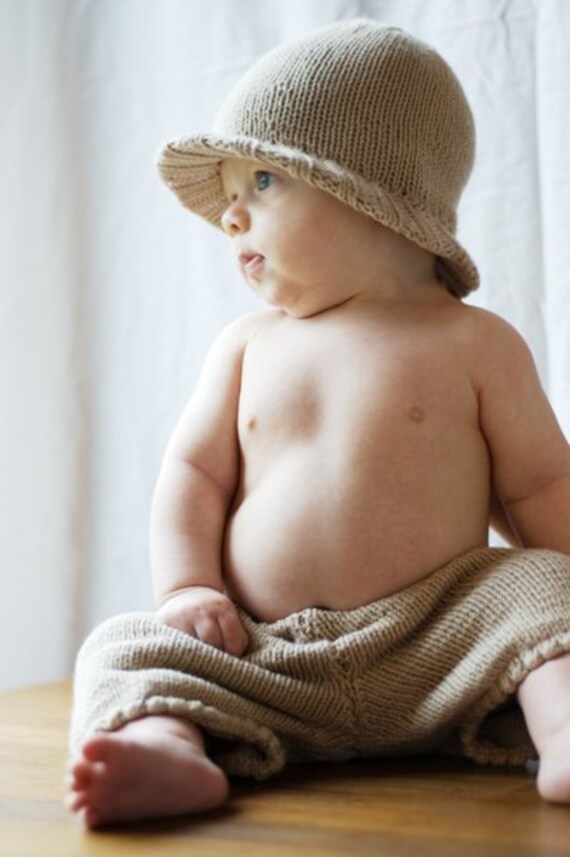 Red Safari Sun Baby Hat Size Infant 14 
