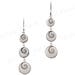 1 3/4" 925 Sterling Silver Cone Shell Shiwa Eye Drop Earrings