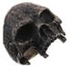 Mens Masonic Half Skull Raw Patina Headhunter 925 Sterling Silver Biker Ring, US 9-13
