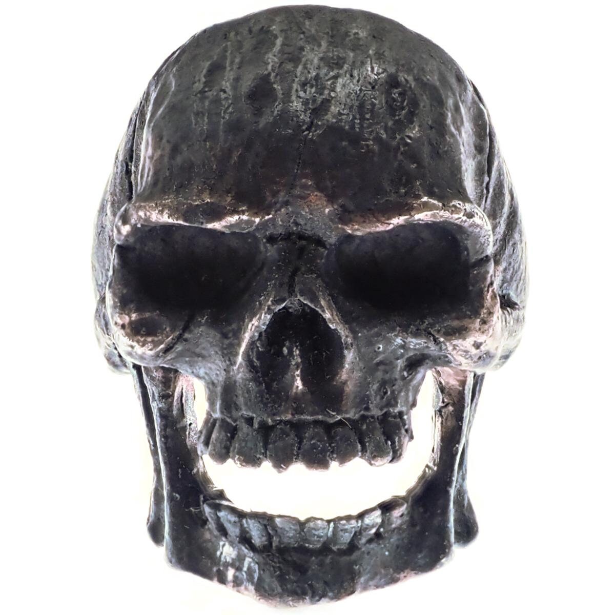 Anello Teschio In Argento Sterling Con Simbolo Mandaloriano - Foto 2