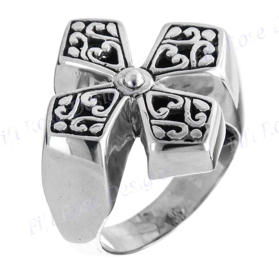 Scroll cross best sale ring