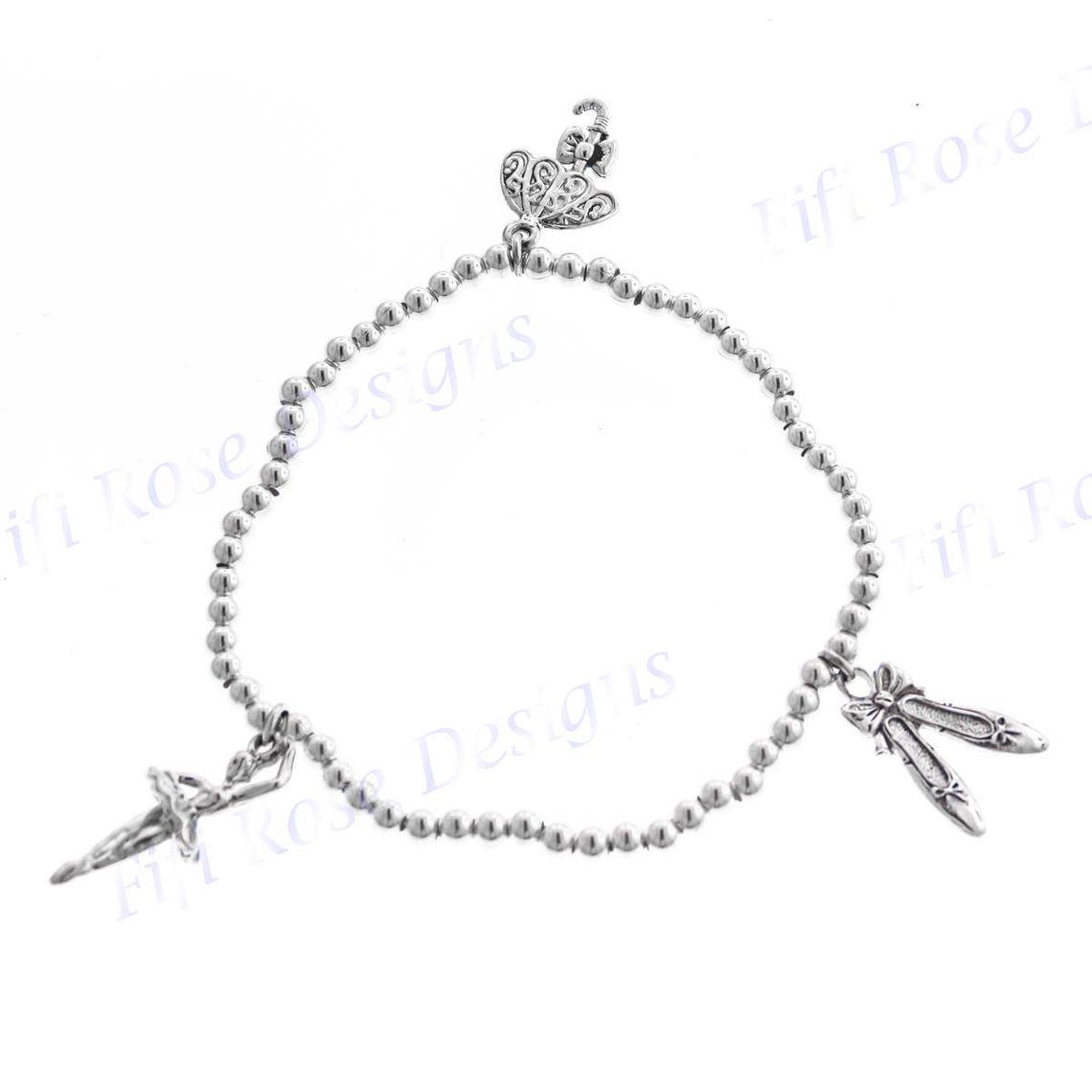 925 Sterling Silver Ballet Dancer Charm Bead - Ballerina Charm For European Bracelets & Necklaces, Antique Finish