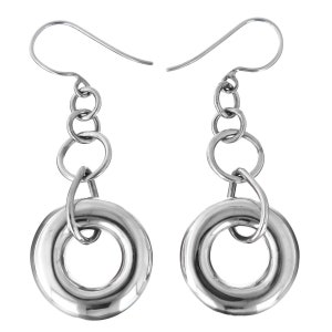 1 3/4&quot; Bali Handmade Artisan 925 Sterling Silver Earrings