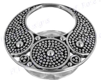 Granulation Filigree Bali Handmade Bali 925 Sterling Silver Ring