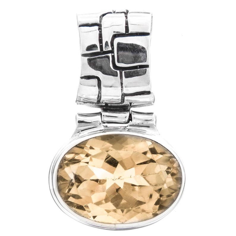 1 18 Gorgeous 6ct Citrine 925 Sterling Silver Pendant