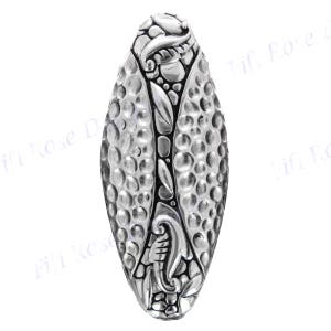 1 5/8&quot; Stunning Bali Handcrafted Heavy 925 Sterling Silver Sliding Pendant
