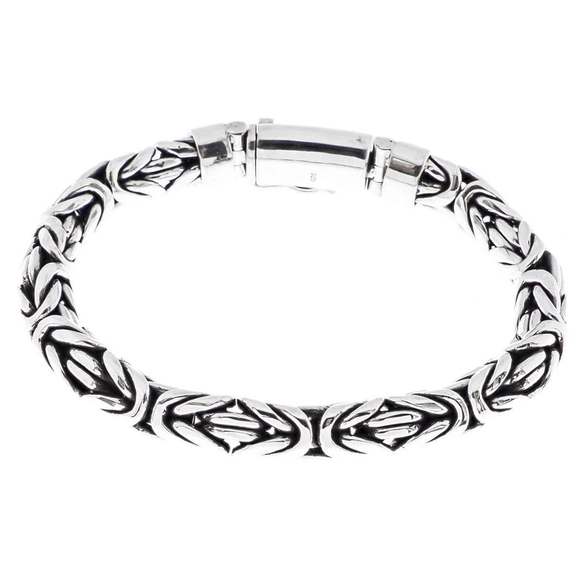 10mm Mens Oval Byzantine Chain Bali Handmade 925 Sterling 10mm Mens Oval Byzantine Chain Bali Handmade 925 Sterling