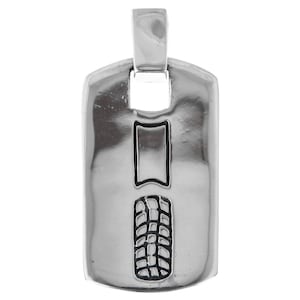 1 5/8&quot; 9gr Abstract Tribal Bali Handmade 925 Sterling Silver Pendant