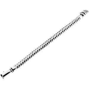 10 mm 幅のヘビー スネーク チェーン バリ ハンドメイド 925 スターリング シルバー メンズ ブレスレット、7-9.5 インチ