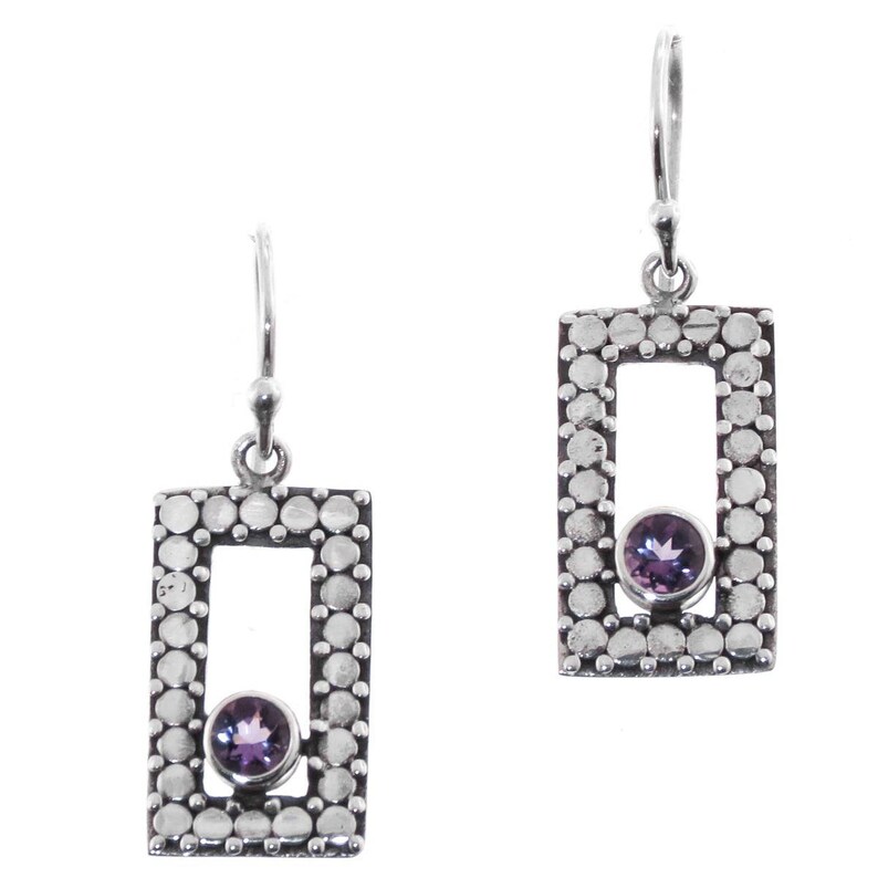 1116 Gorgeous Amethyst 925 Sterling Silver Earrings