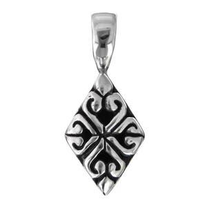 11/16&quot; Bali Handmade Cast 925 Sterling Silver Pendant