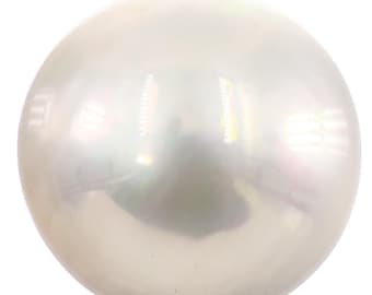 11mm White Mabe South Pacific Sea Ocean Cultured Loose 11.3mm Half Pearl