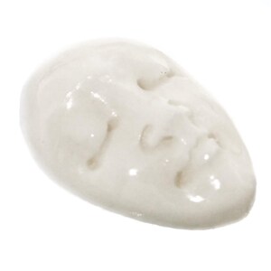 5/8&quot; 16mm 1-5-10Pcs Lot Closed Eye Goddess Face Bison Bone Cab Bead Cabochon