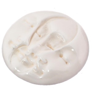 25mm Lot alle Mond Phase Halbmond geschlossen Auge Buffalo Knochen Perle Cabochon
