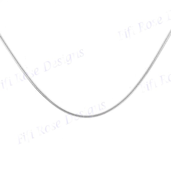 NKlaus 60cm Collana con catena a serpente 4mm 925 Sterling Silver Collana in argento pesante rotonda 4283