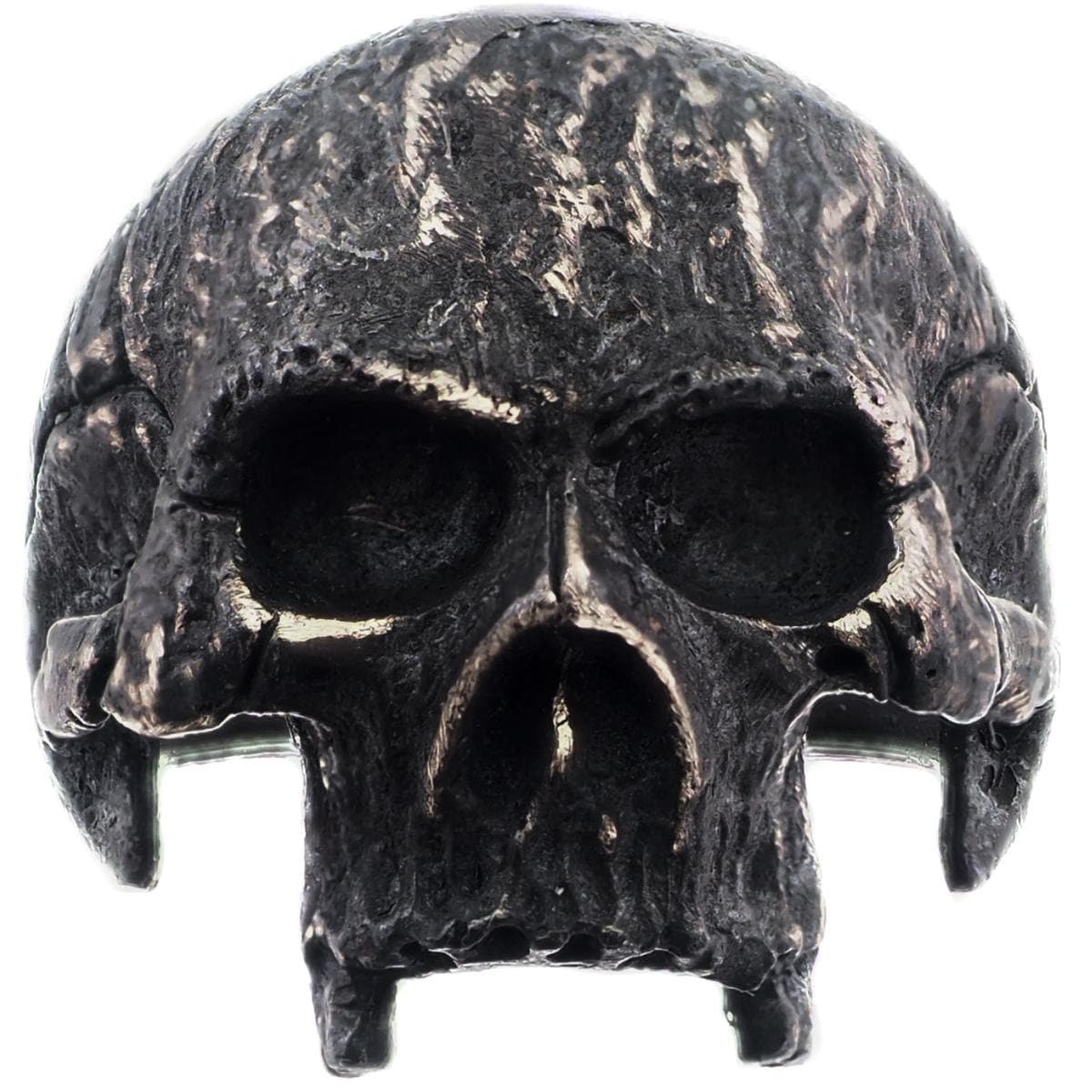 Anello Teschio In Argento Sterling Con Simbolo Mandaloriano - Foto 5