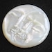 7/8" 21mm 1-5-10Pcs Lot Moon And Sun Face Closed Eyes Mother Of Pearl Carving Bead Cab Cabochon