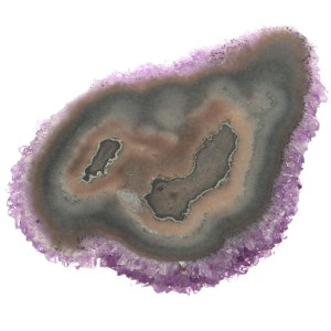 3 1/8&quot; Amethyst Stalactite Sliced Cab Cabochon